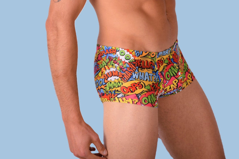 SMU Soft Mini Boxer Verbal Sporty Cut Multi Color P01005 H46