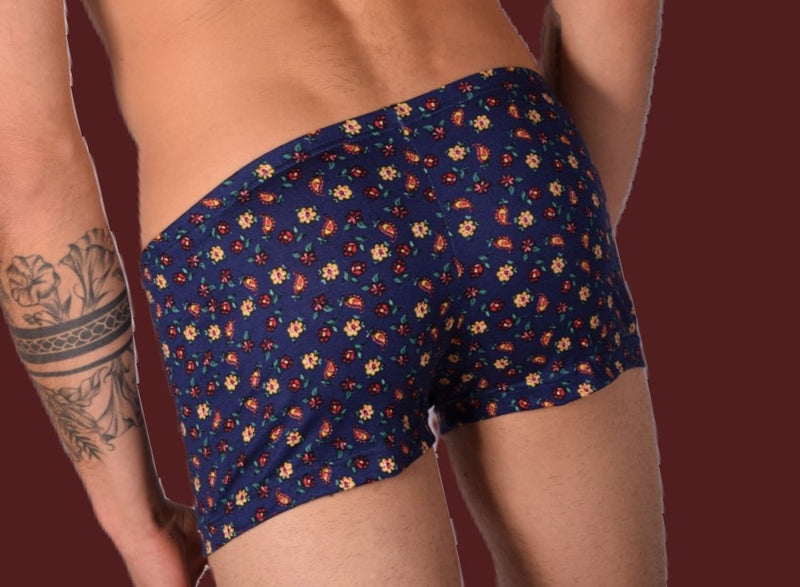 XS/S SMU Sous-vêtements hipster pour hommes Imprimé floral 43115 MX12