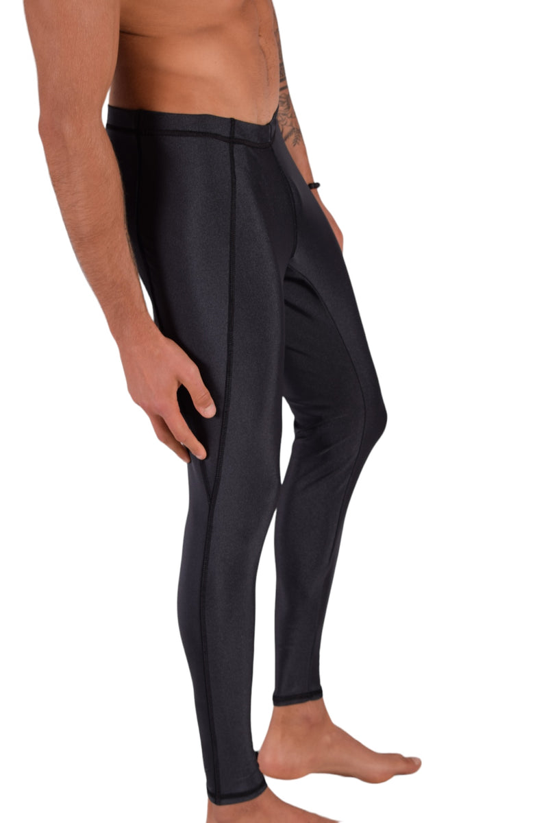 SMU Mens Shiny Charcoal Legging Tight Fit S/M 12560 MX8