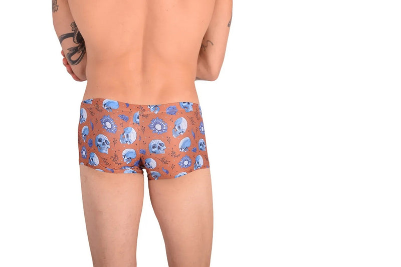 SMU Mini Hipster Skulls Soft Fabric Copper P01005 H44
