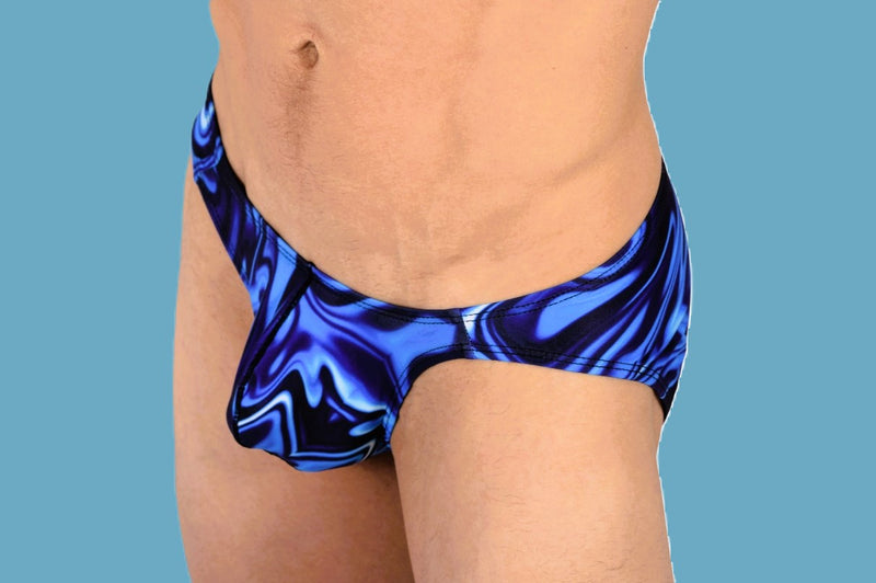 SMU Catch-Me Mini Brief Blue-Mix Speedo Cut 01903 H26