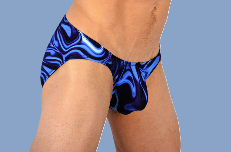 SMU Catch-Me Mini Brief Blue-Mix Speedo Cut 01903 H26