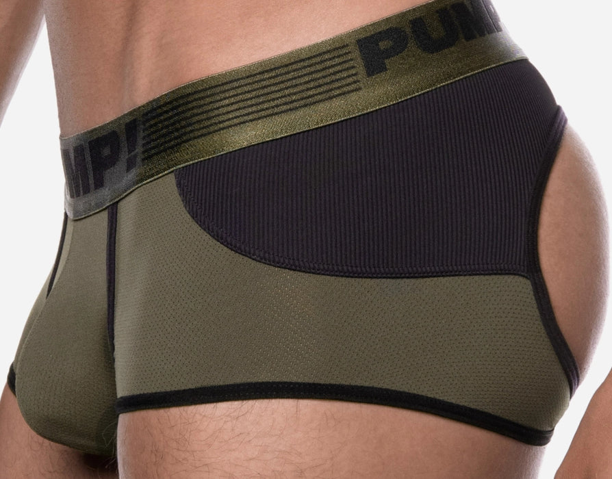 PUMP ! Jock Access Trunk Boxer sans fond Jockstrap sans dos Militaire 15033 6