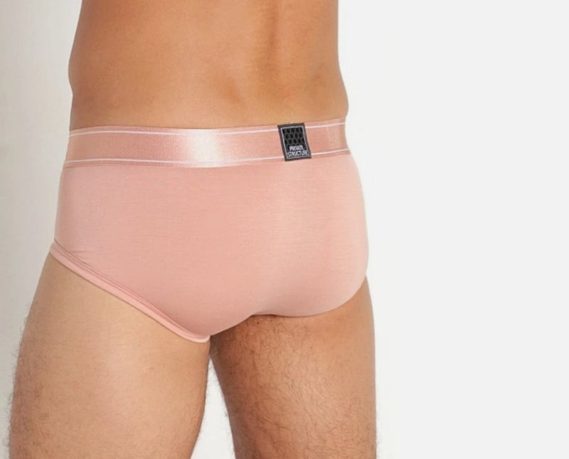 Private Structure Bamboo Sports Brief Platinum Low Rise Peach Beige 3748 41