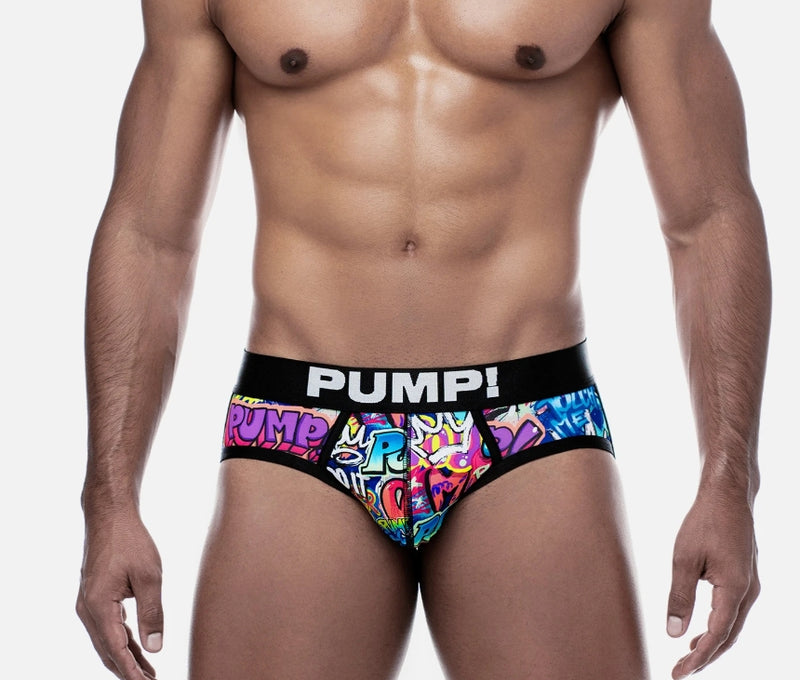 PUMP! Jockstrap Eco Friendly Drip Graffiti Full-Front Jock 15071