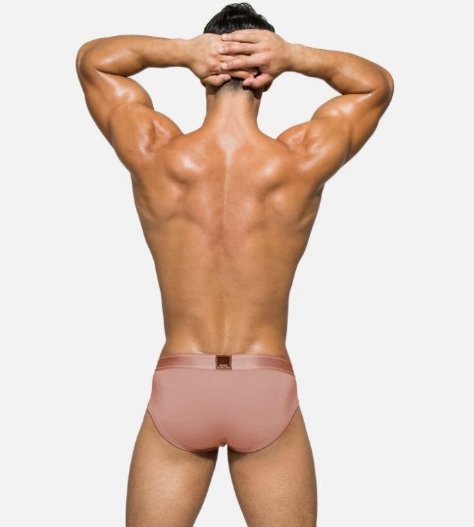 Private Structure Bamboo Sports Brief Platinum Low Rise Peach Beige 3748 41