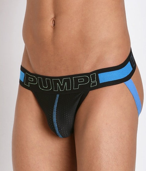 Pump! Jock SONIC Elastic Black Mesh Cotton Jockstrap 15022 P40