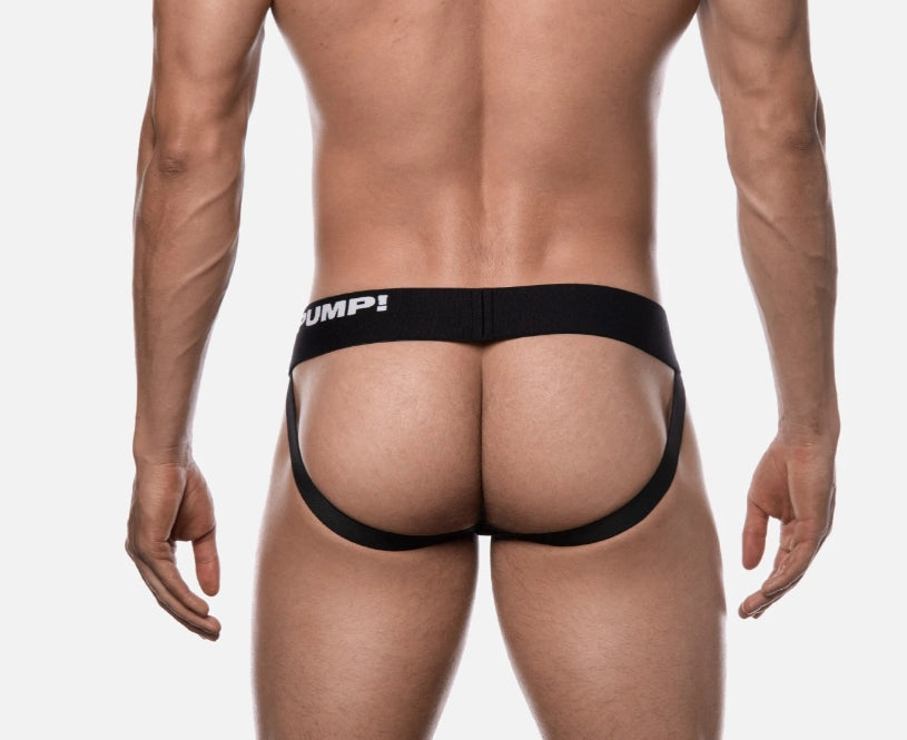 PUMP! Jockstrap Black Classic Ribbed Cotton Jock 15001 24