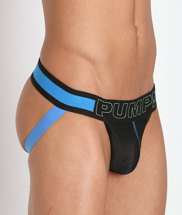 Pump! Jock SONIC Elastic Black Mesh Cotton Jockstrap 15022 P40