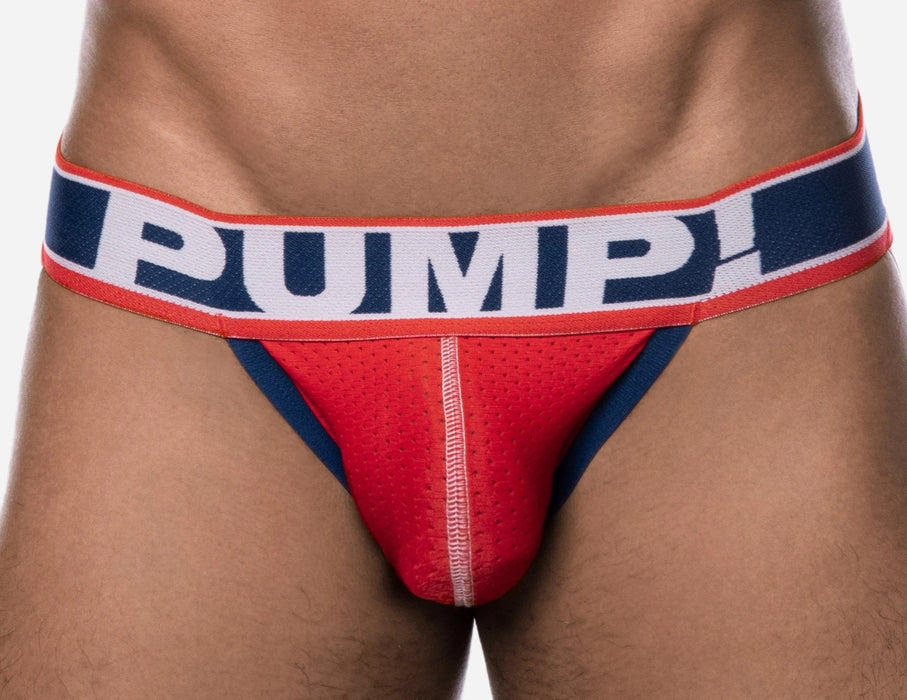 PUMP! JockStrap Fever Red Mesh Cup Jock En Cotton 15014 P37