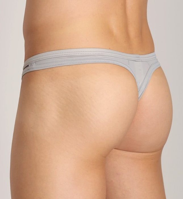 Gregg Homme String Beyond Doubt Mesh Fabric Tangas Étain 110224 102