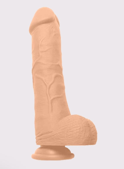 Adore U Dildo Fabio 9.5" Exciting Realistic Silicone Stimulator Beige sx6