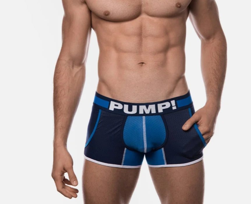 PUMP ! Jogger Titan Sport Boxer Micro Mesh Noir & Bleu 11035 P26