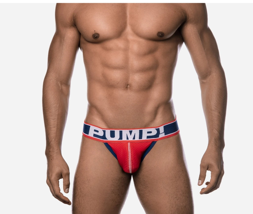 PUMP! JockStrap Fever Red Mesh Cup Jock En Cotton 15014 P37