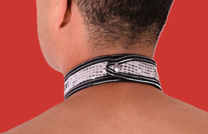 TOF PARIS Collier Mode Pailleté Argent Collier à Sequins Argent