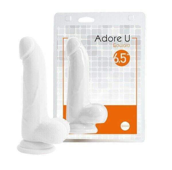 Adore U Dildo Edward 6.5 in Hypoallergenic Realistic Toy Silicone sx62
