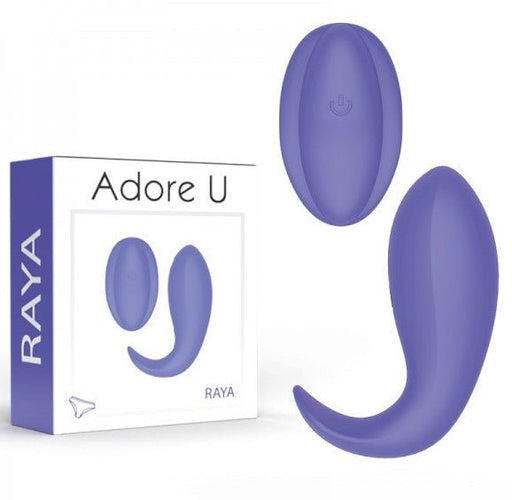 ADORE U Vibrator Remote Control 10 Vibrating Mode Egg RAYA Purple SX3 - SexyMenUnderwear.com