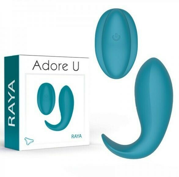 ADORE U Vibrator With Remote 10 Vibrating Mode RAYA - Turquoise SX31