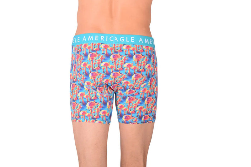American Eagle Mushroom Print Fly Front Boxer Brief AE13