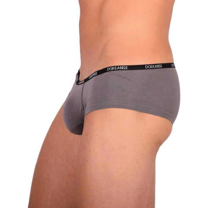 Boxer DOREANSE Hipster Mini Trunk Micro - Modal Grey 1781 7 - SexyMenUnderwear.com