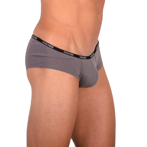 Boxer DOREANSE Hipster Mini Trunk Micro - Modal Grey 1781 7 - SexyMenUnderwear.com