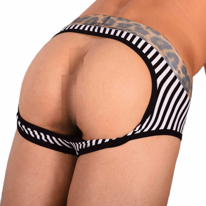 Boxer - Jock Modus Vivendi Combo Jockstrap Animal Bottomless Black 06813 4 - SexyMenUnderwear.com