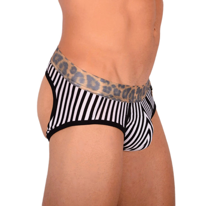 Boxer - Jock Modus Vivendi Combo Jockstrap Animal Bottomless Black 06813 4 - SexyMenUnderwear.com