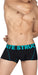 Boxer Private Structure Modality Trunks Black/Turquoise 4182 53
