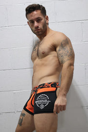 BREEDWELL Boxer Neo - Camo Chock Chaps Jock Orange Neon 154