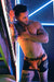 BREEDWELL Boxer Neo - Camo Chock Chaps Jock Orange Neon 15 - SexyMenUnderwear.com