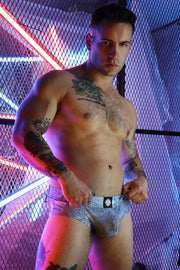 BREEDWELL Brief Loaded Denim BOOTYCUT Access Briefs in Light Stonewall Wash 557