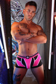 BREEDWELL Circuit Breaker Boxer Brief Large Pouch Neon Pink 229