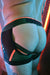 BREEDWELL Cockpit Backless Boxer Chock Jock - Chaps Trio Army Green/Orange 26 - SexyMenUnderwear.com