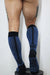 BREEDWELL Cockpit Long Socks With Soft Yarn Fabric Knee - Sock Navy - SexyMenUnderwear.com