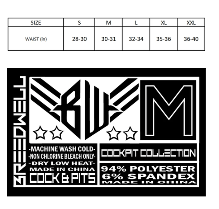 BREEDWELL Cockpit Stretchy Backless Boxer Chock Jock - Chaps Trio in Black 268