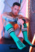 BREEDWELL Daddy's Favorite Long Socks O/S in Green 53 - SexyMenUnderwear.com