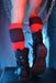 BREEDWELL Hypnotix Socks Knee - High Nylon Long Socks Red - SexyMenUnderwear.com