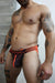 BREEDWELL Jock Futura Chevron Jacquard Neon Orange Jockstrap 51 - SexyMenUnderwear.com