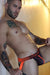 BREEDWELL Jock Futura Chevron Jacquard Neon Orange Jockstrap 51 - SexyMenUnderwear.com