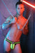 BREEDWELL Jockstrap Daycrawler With Sheer Mesh Sides Pouch Jock Neon Yellow 40 - SexyMenUnderwear.com