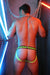 BREEDWELL Jockstrap Daycrawler With Sheer Mesh Sides Pouch Jock Neon Yellow 40 - SexyMenUnderwear.com