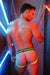 BREEDWELL Jockstrap Daycrawler With Sheer Mesh Sides Pouch Jock Neon Yellow 40 - SexyMenUnderwear.com