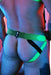 BREEDWELL Jockstrap Futura Chevron Jacquard Neon Green Jock 51 - SexyMenUnderwear.com