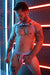 BREEDWELL Locker - Room Harness Tension Sliders Stainless Steel Hardware Grey - SexyMenUnderwear.com