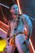 BREEDWELL Neo Camo 3 - Way Harness Removable Back & Claw Clips Neon Orange - SexyMenUnderwear.com