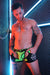 BREEDWELL Neo - Camo Boxer Chock Chaps Combo Jock Green Neon 15 - SexyMenUnderwear.com