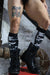 BREEDWELL Neo - Camo Sock Chevron Knee High Long Socks White - SexyMenUnderwear.com