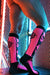 BREEDWELL Neo - Camo Socks Chevron Knee High Long Sock Neon Pink - SexyMenUnderwear.com