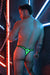 BREEDWELL Neo - Camo Thongs Open - Hole Flesh Mesh Fabric Neon Green 10 - SexyMenUnderwear.com