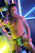 BREEDWELL Neo - Camo Thongs Open - Hole Flesh Mesh Fabric Neon Green 10 - SexyMenUnderwear.com